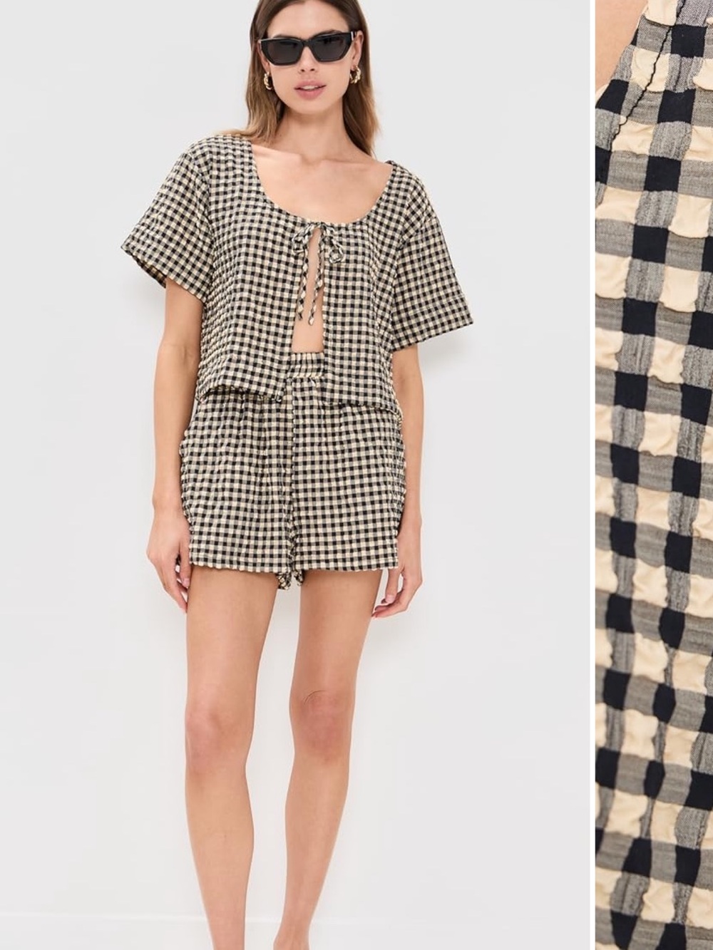 Vrg Grl Gingham Two-Piece Set - Picture 6 of 6